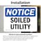 Signmission Soiled Utility, 7 in W x Rectangle, Vinyl Decal OS-2PACK-NS-D-57-L-18362 - alternate 5